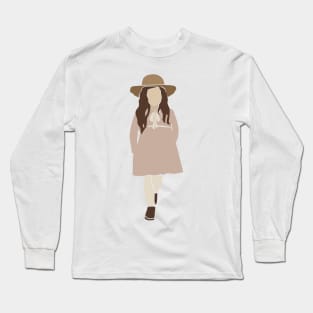 Abstract vector kids and lovely girl Illustration Long Sleeve T-Shirt